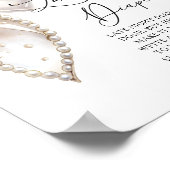 Poster Cute Pearl Bow Late Night Diapers Baby shower Jeu (Coin)