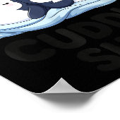 Poster Cute Penguin Cuddle Cozy Sleep Matching Couple  (Coin)