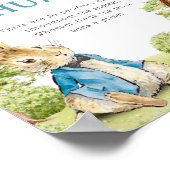 Poster Cute Peter Le Baby shower Rabbit Pacifique chasse (Coin)