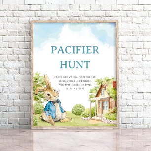 Poster Cute Peter Le Baby shower Rabbit Pacifique chasse