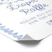 Poster Cute Peter Rabbit Baby shower Déchets Raffle (Coin)