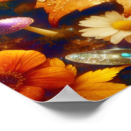 Poster Cute Petit Whimsical Fée Dormir (Coin)