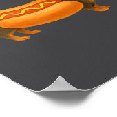 Poster Cute Petite Christmas Funny Hot Dog Dachshund Prem (Coin)