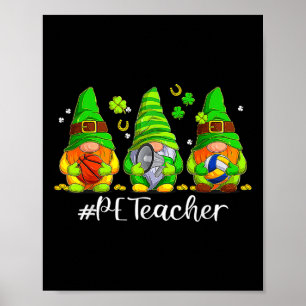 Poster Cute Physical Education professeur de gym Gnome St