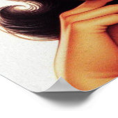 Poster Cute Pilote Militaire Pin-up (Coin)