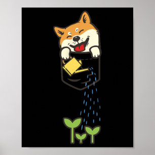 Poster Cute Pocket Shiba Inu Chemise Amoureux des chiens 