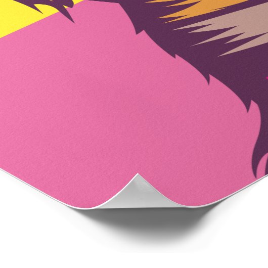 Poster Cute Pop Art Chat (Coin)