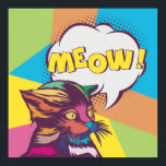 Poster Cute Pop Art Chat<br><div class="desc">Pop Art Cat</div>