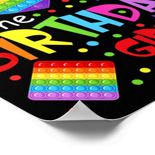 Poster Cute Pop It Maman Du Jouet Fidget Fille Anniversai (Coin)