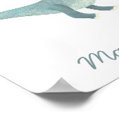 Poster Cute préhistorique T-Rex Dinosaur Personnalisé (Coin)