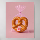 Poster Cute Pretzel Art Imprimer, Boulangerie Cosy Mur de (Devant)