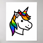 Poster Cute Progress Pride Unicorn (Devant)