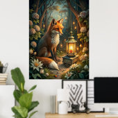 Poster Cute Red Fox (Bureau à domicile)
