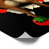 Poster Cute Reindeer Butt Breakthrough Noël (Coin)