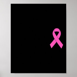 Poster Cute rose Ruban Brebis Sensibilisation au cancer d