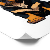 Poster Cute Rottweiler - Cadeaux pour les propriétaires d (Coin)