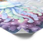 Poster Cute Sea Turtle Boy Baby Shower Welcome (Coin)