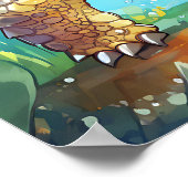 Poster Cute Sea Turtle in the Ocean Cartoon Personalized (Coin)