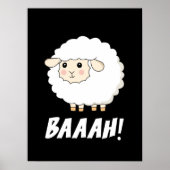 Poster Cute Sheep Baah (Devant)