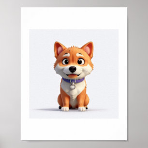 Poster Cute Shiba Inu