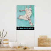 Poster Cute siamese dessins de chats citations shakespear (Cuisine)