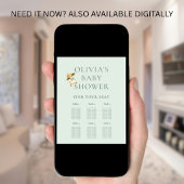 Poster Cute Silly Goose 6 Table Seating Chart Baby Shower