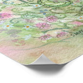 Poster Cute Sleeping Fairy and Butterflies Imaginaire Art (Coin)