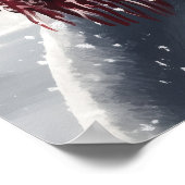 Poster Cute Snowman and Reindeer Christmas Wall Art (Coin)