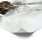 Poster Cute Snowman Couple Christmas Wall Art (Coin)