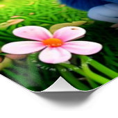 Poster Cute souriant bleu Kitten-556655 (Coin)