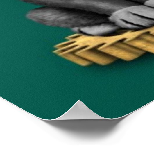 Poster Cute Steampunk Black Lab Chien Chien Chien Chien,  (Coin)