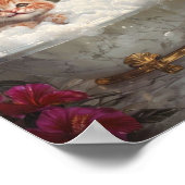 Poster Cute Tabby Cat Se Détendre Dans Une Luxueuse Salle (Coin)