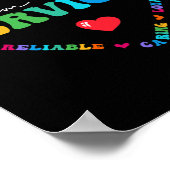 Poster Cute Team Food Services Appréciation Retour à l'éc (Coin)