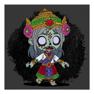 Poster Cute Thai Zombie