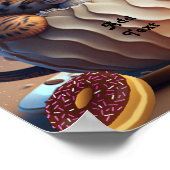 Poster Cute Tiger Cub in a Mug Personalized Nursery (Coin)