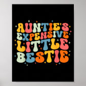 Poster Cute Toddler Boy Girl Funny Aunties Expensive Litt (Devant)
