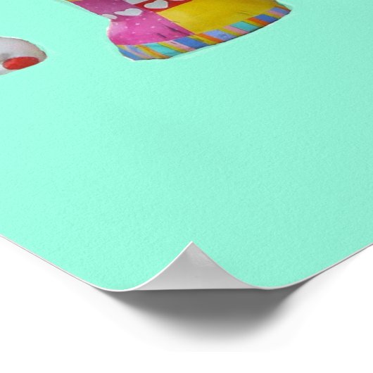 Poster Cute toy patchwork elephant retro whimsical toy (Coin)