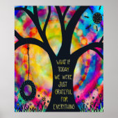 Poster Cute Tree Swing Colorful inspirant salle de classe (Devant)