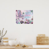 Poster Cute Under the Sea Mermaid Pool Party Welcome (Cuisine)
