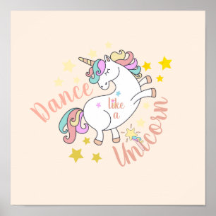 Poster Cute Unicorn Encouragement