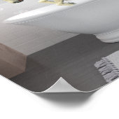 Poster Cute Unicorn Foin dans la baignoire (Coin)