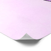 Poster Cute Unicorne dans les lunettes en forme de coeur (Coin)