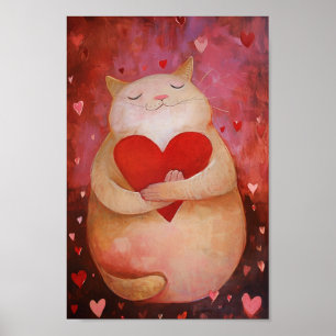 Poster Cute Valentine Chat