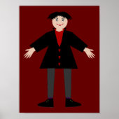 Poster Cute Vampire Halloween (Devant)