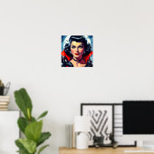 Poster Cute Vampire Pin up (Bureau à domicile)