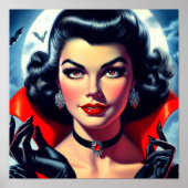 Poster Cute Vampire Pin up (Devant)