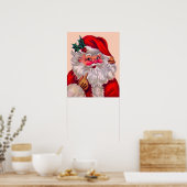 Poster Cute vinification santa claus 2 (Cuisine)
