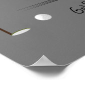 Poster Cute Watercolor Golf Fun Golf Calling Quote (Coin)