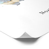 Poster Cute Watercolour Elephant With Balloon Name (Coin)