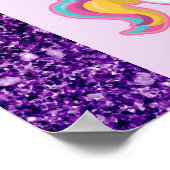 Poster Cute White Unicorns Magical Mama & Baby (Coin)